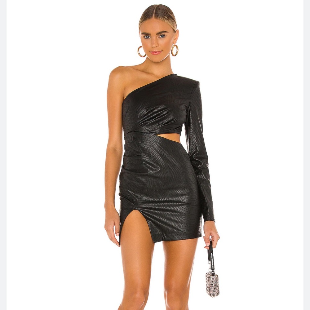 revolve black Michael Costello dress- sold out online